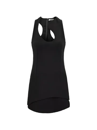 Ferragamo Cut-out Sleeveless Dress In Black