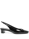 Ferragamo 40mm Cut-out Slingback Pumps