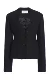 Ferragamo Cutaway Blazer In Black
