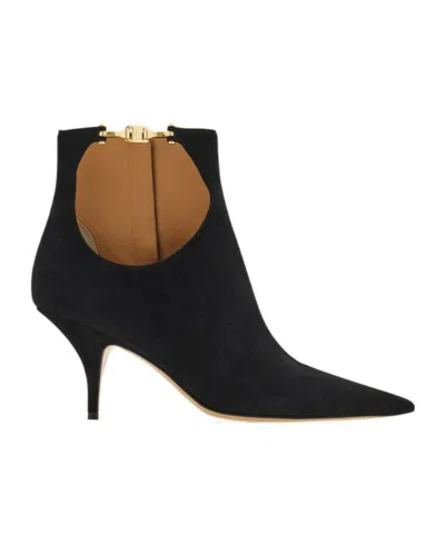 FERRAGAMO CUTOUT ANKLE BOOT