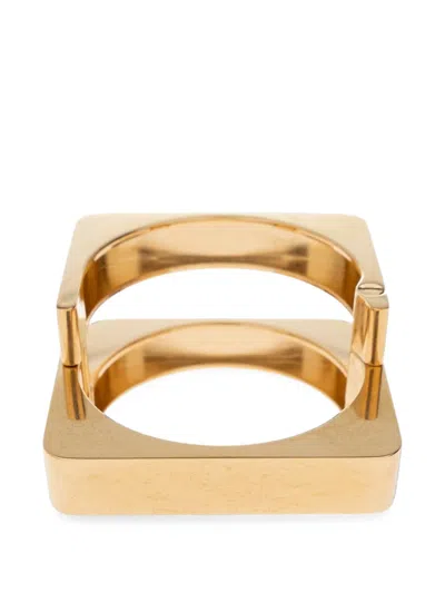 Ferragamo Cut-out Bracelet In Burgundy