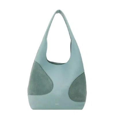 Ferragamo Cut-out Detailing Hobo Bag In Lucky Charme In Blue