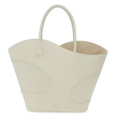 Ferragamo Cut-out Detailing Tote Bag In White