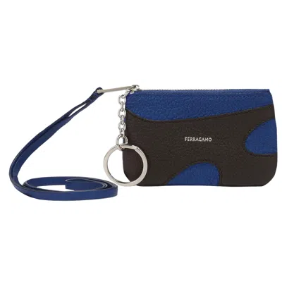 Pre-owned Ferragamo Cut-out Leather Card Holder 'medium Brown' | Men's Size Onesize