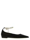 Ferragamo Woman Ballet Flats Black Size 7.5 Textile Fibers In Black
