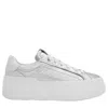 Ferragamo Dahlia Metallic Plaftorm Sneakers
