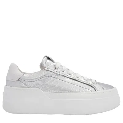 Ferragamo Dahlia Metallic Plaftorm Sneakers