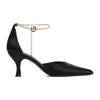 Ferragamo Dana 70 Kitten Heel Pumps In Black