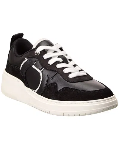 FERRAGAMO FERRAGAMO DANIA LEATHER & SUEDE SNEAKER