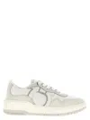 Ferragamo Women Gancini Leather Sneakers In White