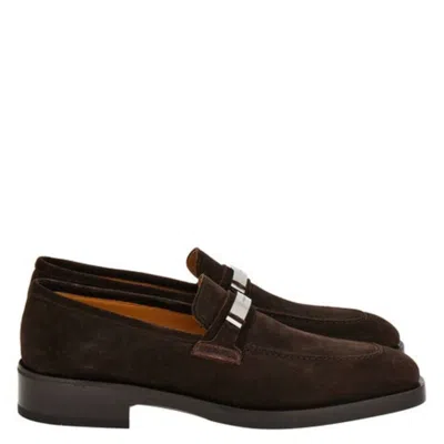 Ferragamo Danny Ornament Suede Loafers In Animal Print