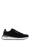 Ferragamo Suede Sneakers Rubber Sole In Blue