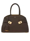 Ferragamo Hug Medium Leather Tote Bag In Brown