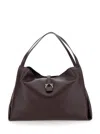 Ferragamo Large Tote Bag In Dark Brown