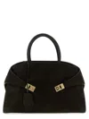 Ferragamo Dark Brown Hug Large Satchel In Brown