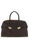 Ferragamo Structured Handbag With Gold-tone Hardware