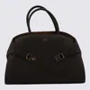 Ferragamo Brown Leather Hug Th M Top Handle Bag