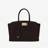 Ferragamo Dark Brown Studio Satchel