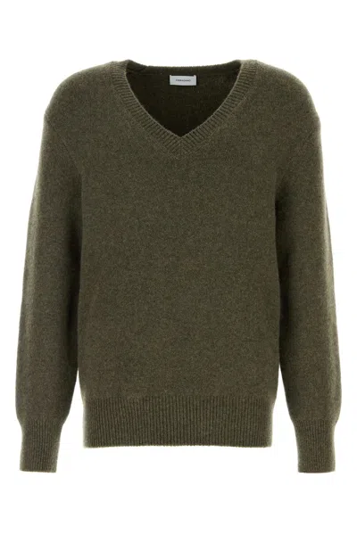 FERRAGAMO DARK GREEN CASHMERE SWEATER