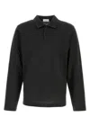 Ferragamo Graphite Cotton Blend Polo Shirt