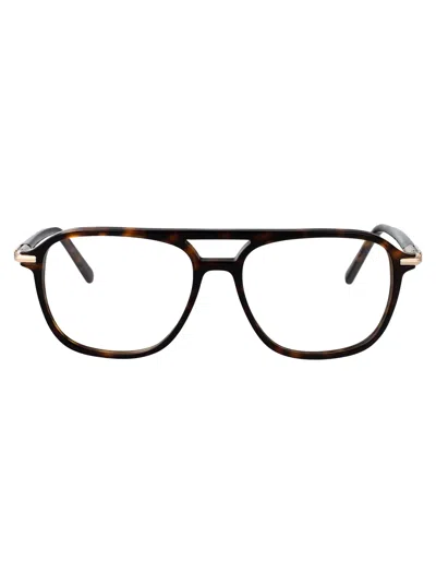 Ferragamo Dark Tortoise Acetate Glasses In Purple