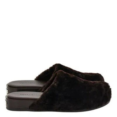 Ferragamo Dassa Pony Hair-effect Mules In Black