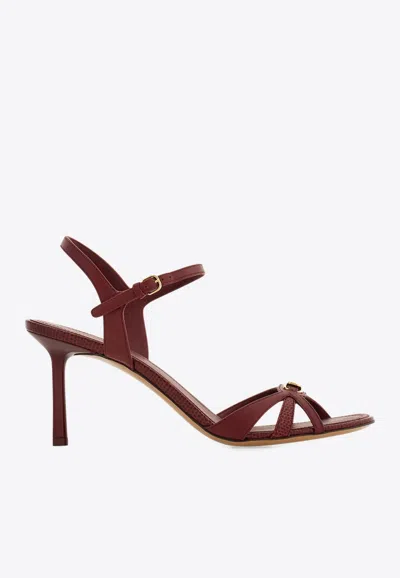 Ferragamo Dasy 70 Leather Sandals