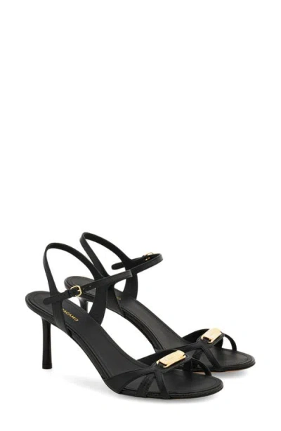 Ferragamo Dasy Vara Sandal In Black