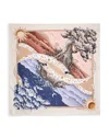 Ferragamo Daylight Silk Square Scarf In Ivory/multi