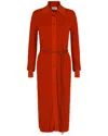 Ferragamo Ribbed Knit Midi Dress