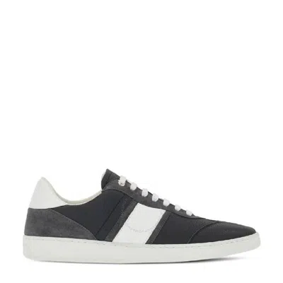 FERRAGAMO FERRAGAMO DEBOSSED LOGO LACE-UP SNEAKERS