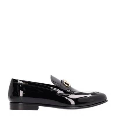 Ferragamo Decorative Sandals In Black