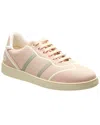 Ferragamo Dedalo Technical Fabric Logo Sneakers In Pink