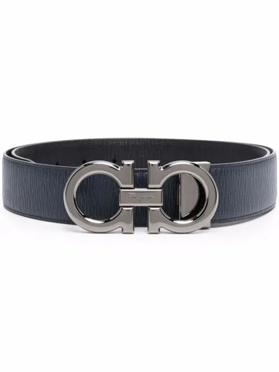 Ferragamo Deep Ocean Nero Men's Belt