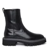 Ferragamo Luxurious Black Leather Boots For Men In Fw23 Collection In Black