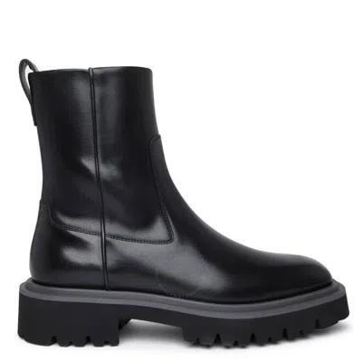 Ferragamo Demi Leather Ankle Boots In Black