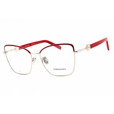 Ferragamo Demo Cat Eye Ladies Eyeglasses Sf2223n 744 54 In Red