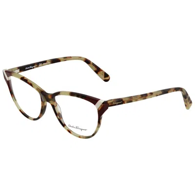 Ferragamo Demo Cat Eye Ladies Eyeglasses Sf2844 281 54 In Multi
