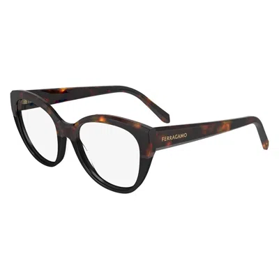 Ferragamo Demo Cat Eye Ladies Eyeglasses Sf2970 241 53 In Yellow