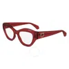 Ferragamo Demo Cat Eye Ladies Eyeglasses Sf2982 616 52