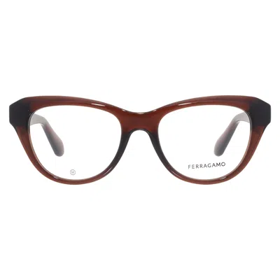 Ferragamo Demo Cat Eye Ladies Eyeglasses Sf2989e 232 51 In Brown