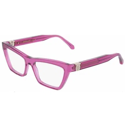 Ferragamo Demo Cat Eye Ladies Eyeglasses Sf3021 665 54 In Pink