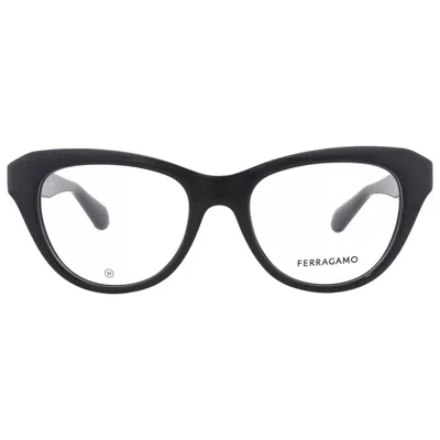 Ferragamo Demo Cat Eye Ladies Sunglasses Sf2989e 001 51 In Black