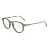 Ferragamo Demo Oval Men's Eyeglasses Sf2976 330 51