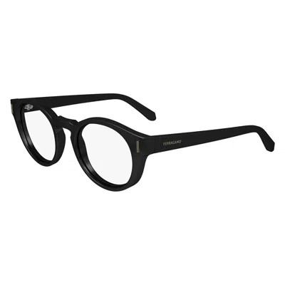Ferragamo Demo Oval Men's Eyeglasses Sf2998 001 50 In Black
