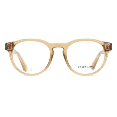 Ferragamo Demo Oval Unisex Eyeglasses Sf2987e 278 50 In Gray