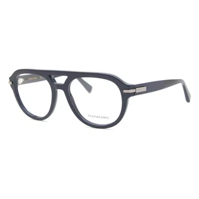 Ferragamo Demo Pilot Unisex Eyeglasses Sf3016 414 54
