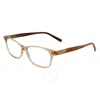 Ferragamo Demo Rectangular Ladies Eyeglasses Sf2910 231 55