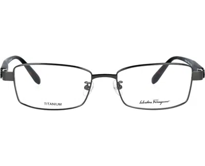 Ferragamo Demo Rectangular Men's Eyeglasses Sf2552an 015 54 In Black