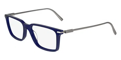 Ferragamo Demo Rectangular Men's Eyeglasses Sf2977 432 53 In Blue